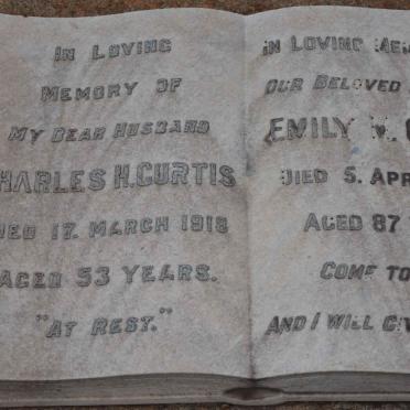 CURTIS Charles H. -1918 &amp; Emily M. -1956