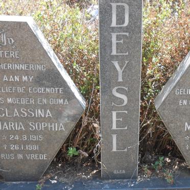 DEYSEL Gert Martiens 1913-1984 &amp; Classina Maria Sophia 1915-1981