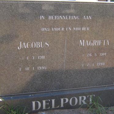 DELPORT Jacobus 1911-1995 &amp; Magrieta 1914-1998