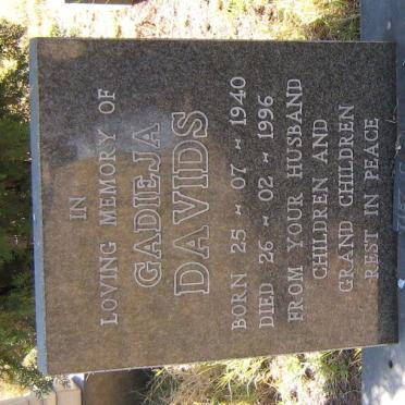 DAVIDS Gadieja 1940-1996