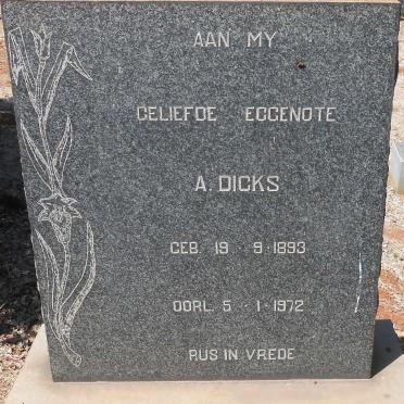 DICKS A.  1893-1972