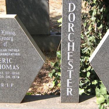 DORCHESTER Eric Thomas 1896-1976 &amp; Dorothy Alice 1903-1980
