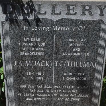 DOLLERY J.A.M. 1912-1989 &amp; T.C. 1907-2008