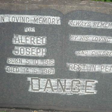 DANCE Alfred Joseph 1916-1967