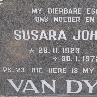 DYK Susara Johanna, van 1923-1972