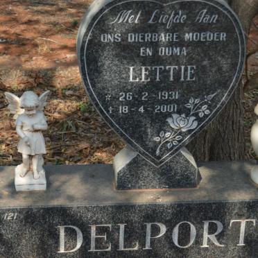 DELPORT Lettie 1931-2001