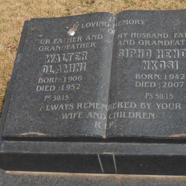 DLAMINI Walter 1906-1952 :: NKOSI Sipho Hendry 1942-2007