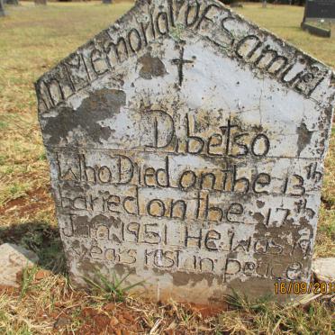 DIBETSO Samuel -1951