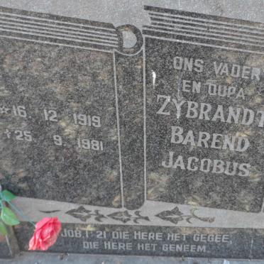 DYK Zybrandt Barend Jacobus, van 1919-1981