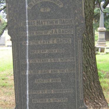 DACRE Thomas Matthew -1915