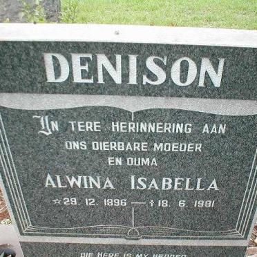DENISON Alwina Isabella 1896-1981