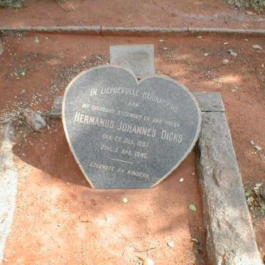 DICKS Hermanus Johannes  1897-1940