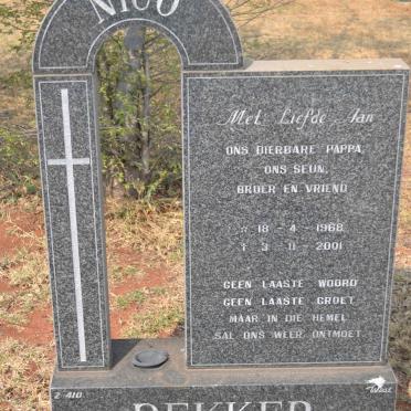 DEKKER Nico 1968-2001