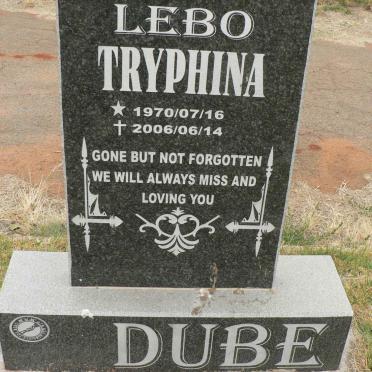 DUBE Lebo Tryphina 1970-2006