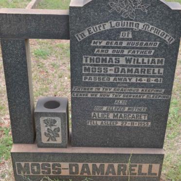 DAMARELL Thomas William, Moss -1941 &amp; Alice Margaret -1959