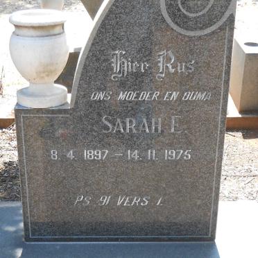 DICKS Sara E. 1897-1975