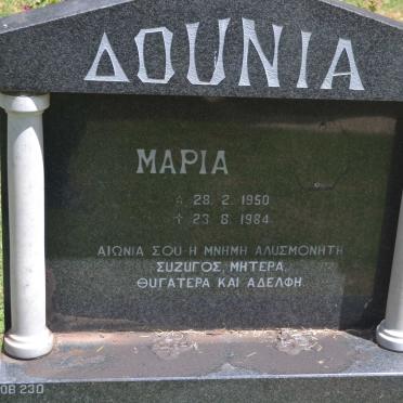 DOUNIA Maria 1950-1984