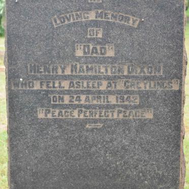 DIXON Henry Hamilton -1942