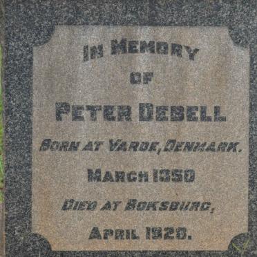 DEBELL Peter 1850-1928