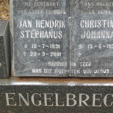 ENGELBRECHT Jan Hendrik Stephanus 1931-2001 &amp; Christina Johanna 1932-