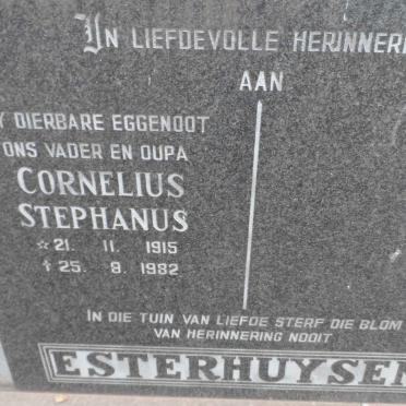 ESTERHUYSEN Cornelius Stephanus 1915-1982