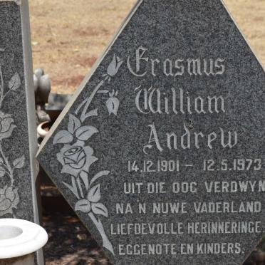 ERASMUS William Andrew 1901-1973