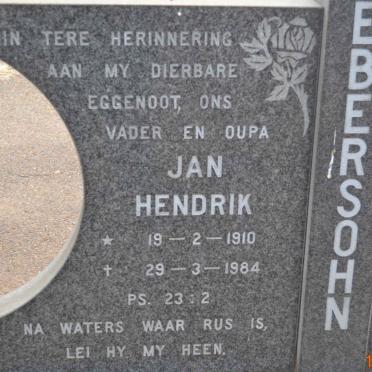 EBERSOHN Jan Hendrik 1910-1984