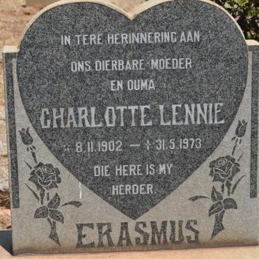 ERASMUS Charlotte Lennie 1902-1973