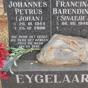 EYGELAAR Johannes Petrus 1944-2000 &amp; Francina Barendina 1946-