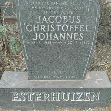 ESTERHUIZEN Jacobus Christoffel Johannes 1935-1985