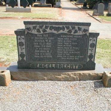 ENGELBRECHT Schalk W.H. 1894-1949 &amp; Johanna M.J. 1893-1979