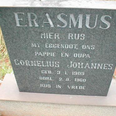 ERASMUS Cornelius Johannes 1909-1960