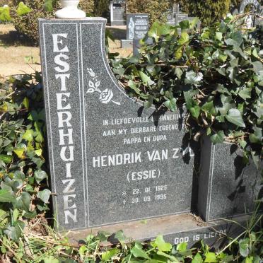 ESTERHUIZEN Hendrik Van Zyl 1925-1995