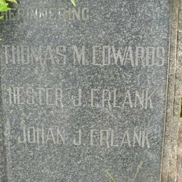 EDWARDS Thomas M. :: ERLANK Hester J. :: ERLANK Johan J.