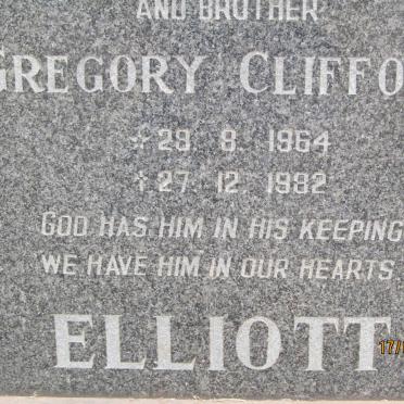 ELLIOTT Gregory Clifford 1964-1982