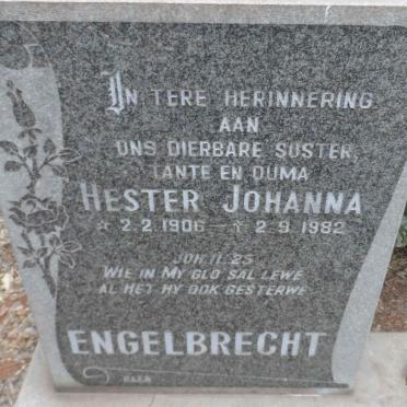 ENGELBRECHT Hester Johanna 1906-1982