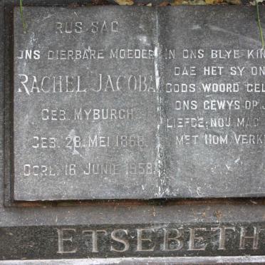 ETSEBETH Rachel Jacoba nee MYBURGH 1868-1958