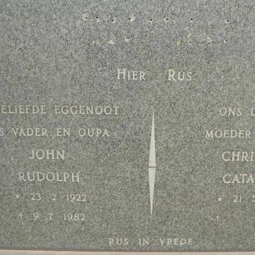 ENSLIN John Rudolph 1922-1982 &amp; Christina Catarina 1926-