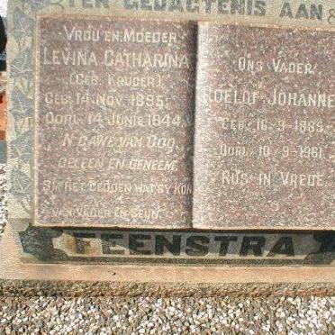 FEENSTRA Roelof Johannes 1885-1961 &amp; Levina Catharina KRUGER 1895-1944