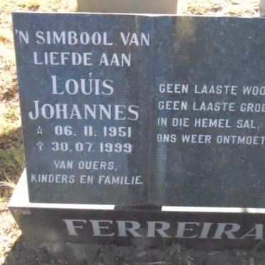 FERREIRA Louis Johannes 1951-1999