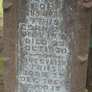 FRIIS Jens Jorgen 1858-1930 &amp; Inge Cyrithe 1860-1938
