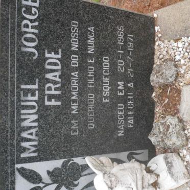 FRADE Manuel Jorge 1965-1971