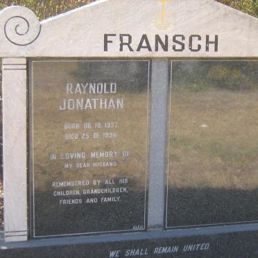 FRANSCH Raynold Jonathan 1937-1996