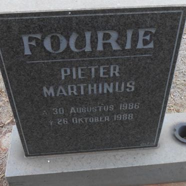 FOURIE Pieter Marthinus 1986-1988
