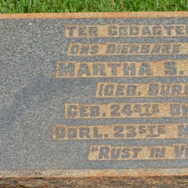 FICK Martha S.A. nee BURGER 1842-1933