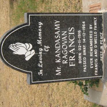 FRANCIS Kandasamy Ragovan 1916-1964