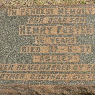 FOSTER Henry -1937