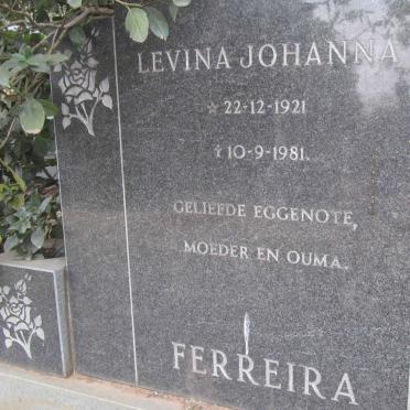 FERREIRA Levina Johanna 1921-1981