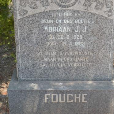 FOUCHE Adriaan J.J. 1926-1963