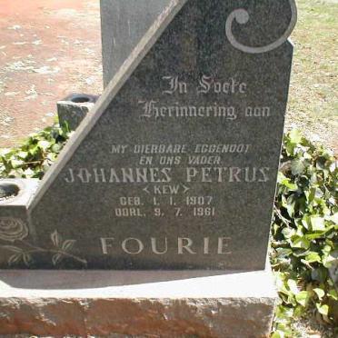 FOURIE Johannes Petrus 1907-1961